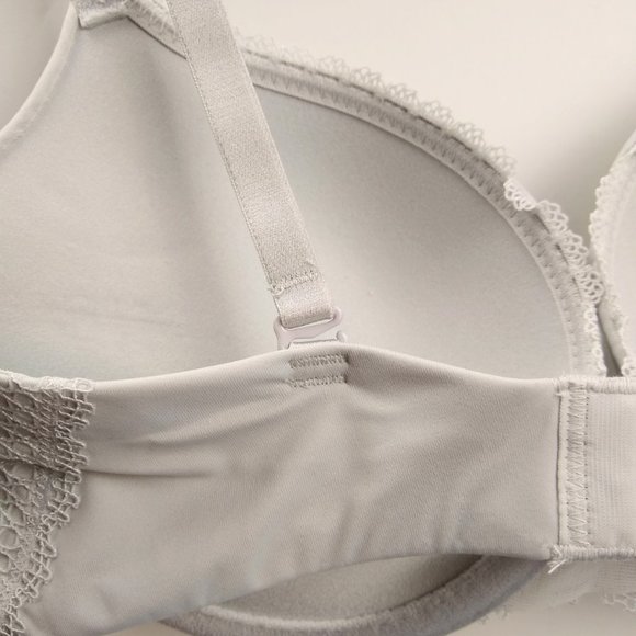 Auden Gray Plunge Push Up Bra Light Gray Target - Picture 6 of 12